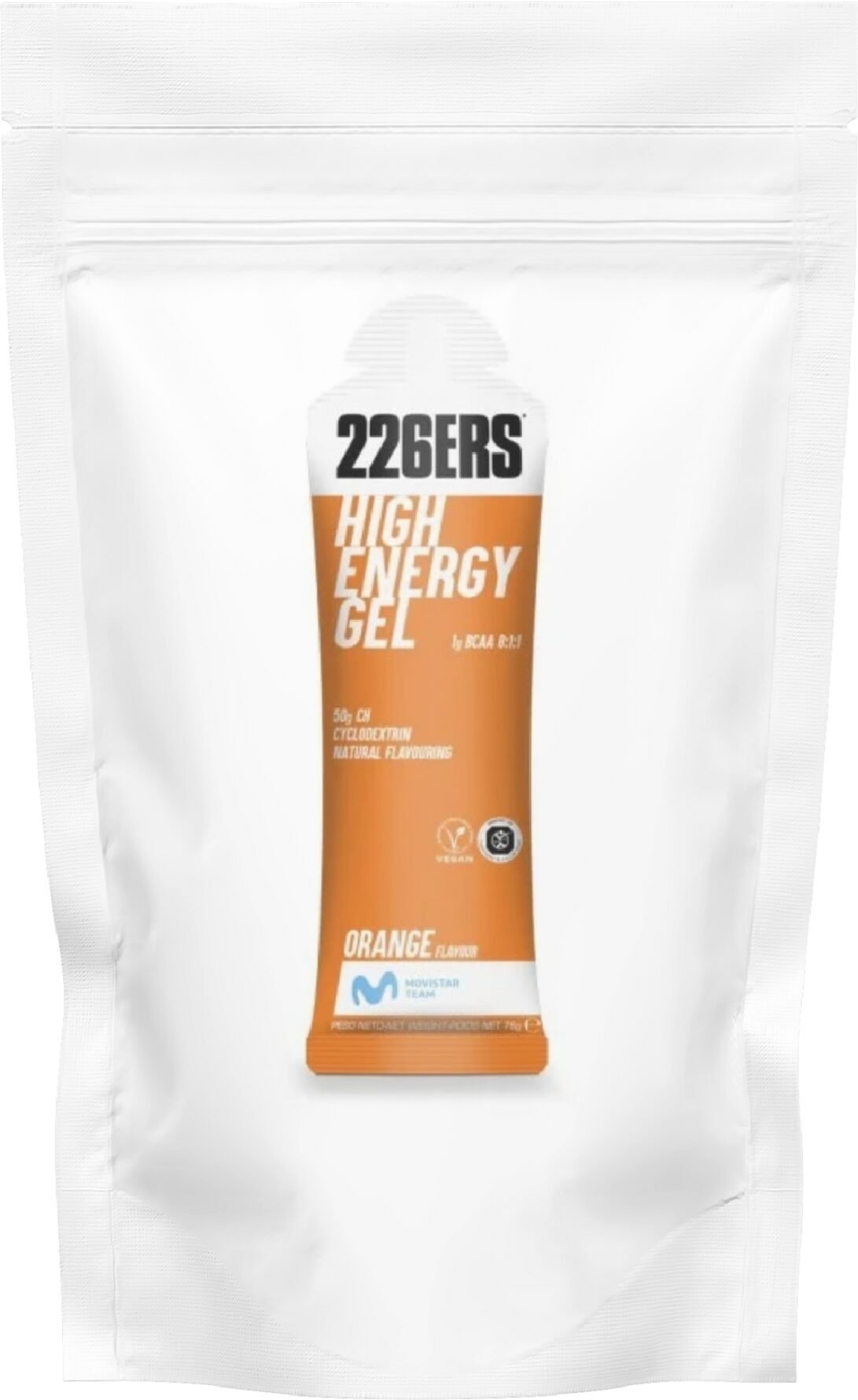 SOBRE GEL ENERGETICO SABOR NARANJA